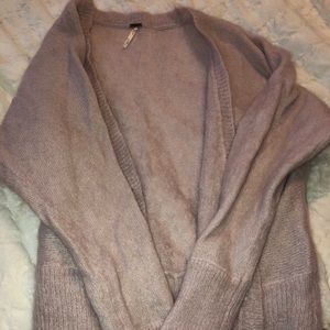 Free people pink cardigan